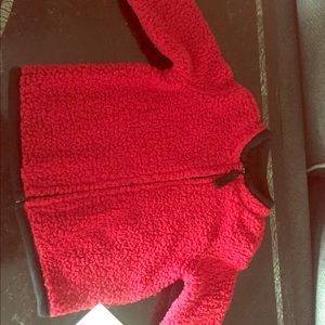 Newborn red peacoat